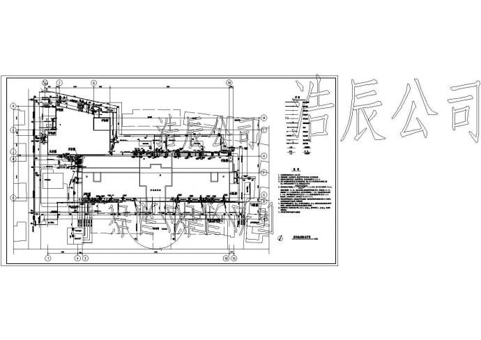 某医院室外给排水系统总平面图_图1