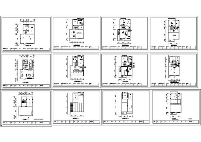 某别墅联排中央暖通空调设计cad施工图_图1
