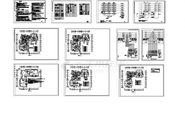 某高档小区多层住宅楼电气设计CAD施工图-图一