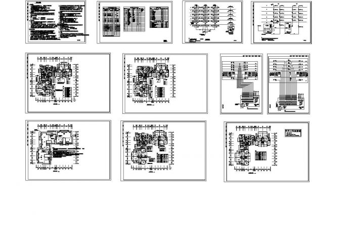 某高档小区多层住宅楼电气设计CAD施工图_图1