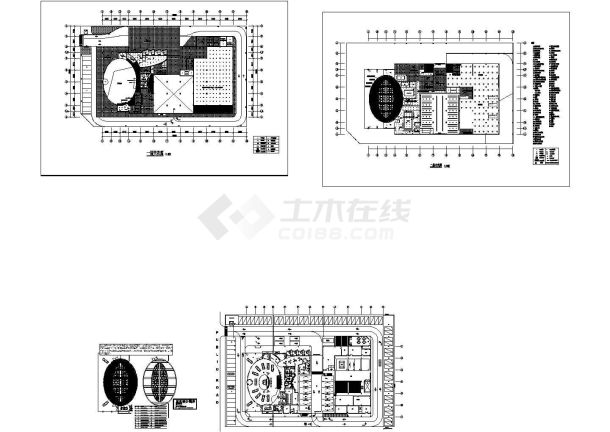 汽车展厅电气设计CAD施工图-图一