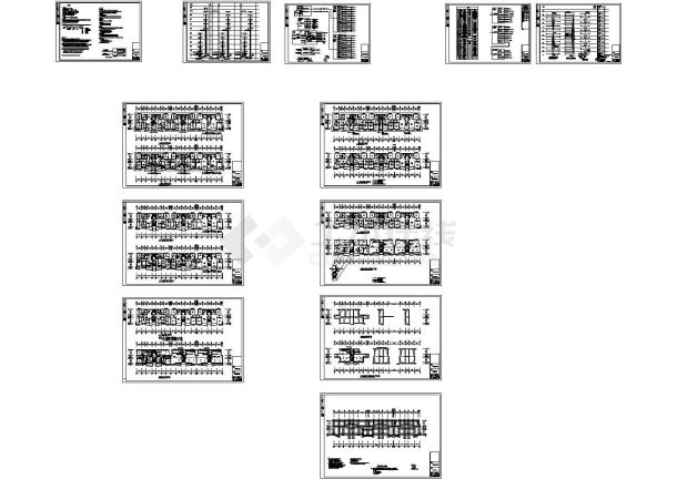 某地十二层住宅楼电气设计施工CAD图.（标注详细）-图一