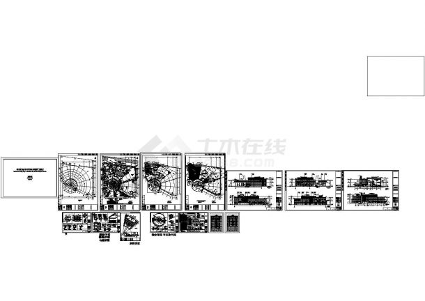 某地区某培训机构建筑CAD设计图纸.（标注详细）-图一