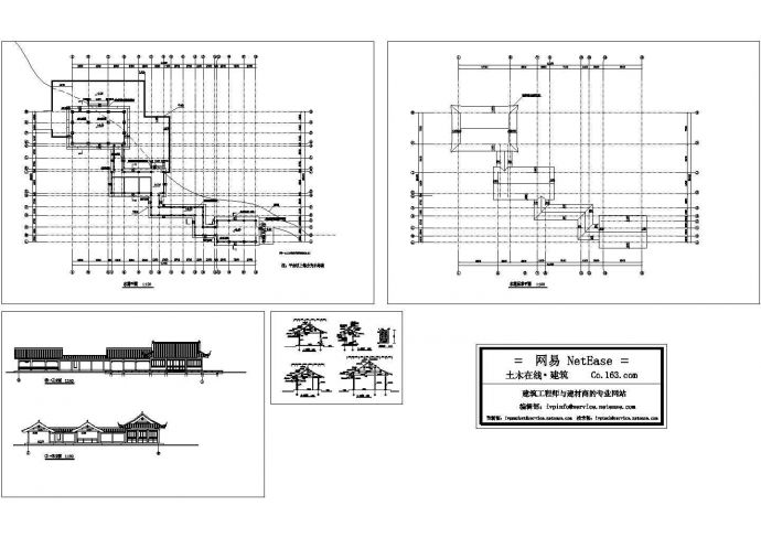 某公园景观园林小品-水榭设计cad全套建筑施工图（甲级院设计）_图1