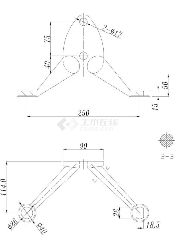 10套点支式全玻璃幕墙建筑设计CAD图纸-图一