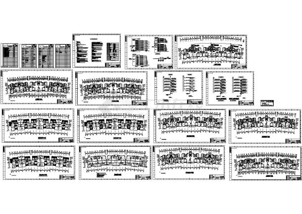 蓝波湾普通住宅楼电气系统设计施工cad图纸，共十五张-图二
