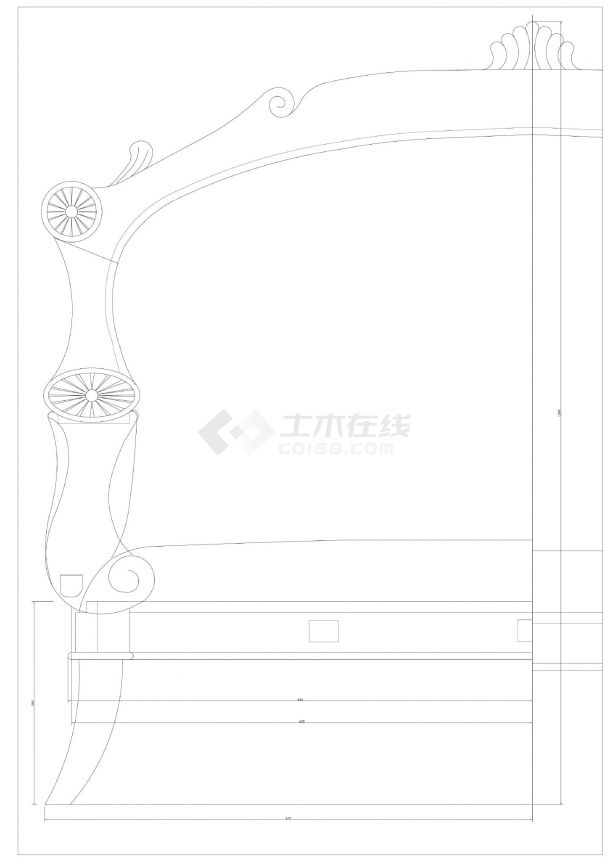 欧式红木-浪潮沙发设计图-图一