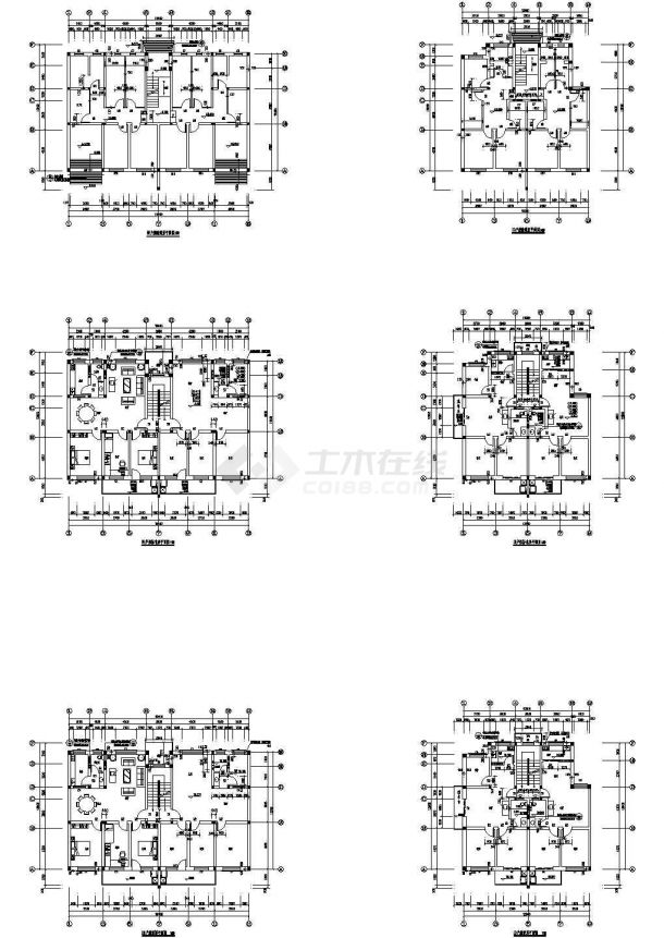 4770平米6层砖混结构住宅楼建筑设计CAD施工图-图一