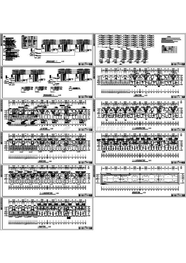 某六层住宅楼电气cad设计施工图-图二