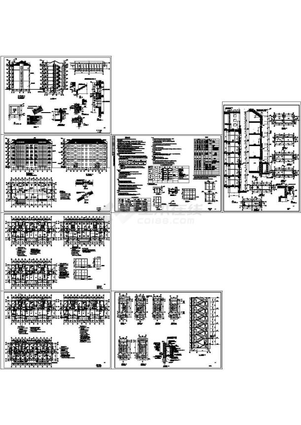 山东某六层住宅楼建筑施工图-图二