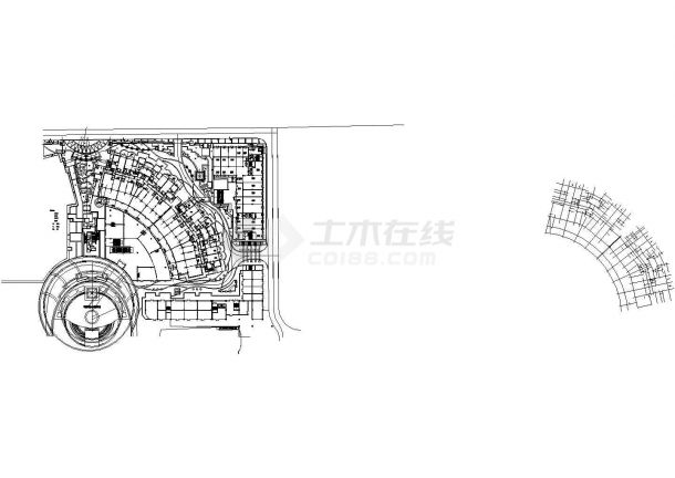 某五洲国际购物公园景观设计施工图-图一