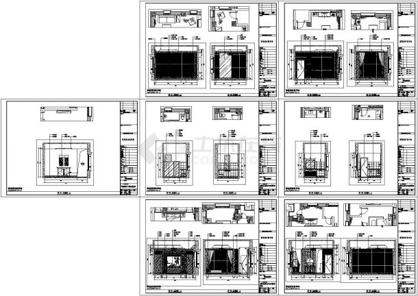 新中式三层别墅内部装修施工图设计（附效果图）-图二
