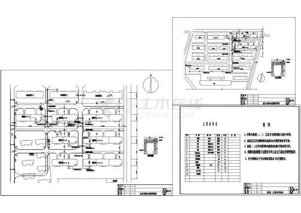 某住宅楼线路走向全套电气设计图纸（标注详细）-图二