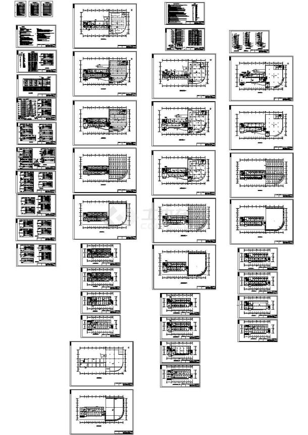 某九层综合楼电气CAD施工图-图二
