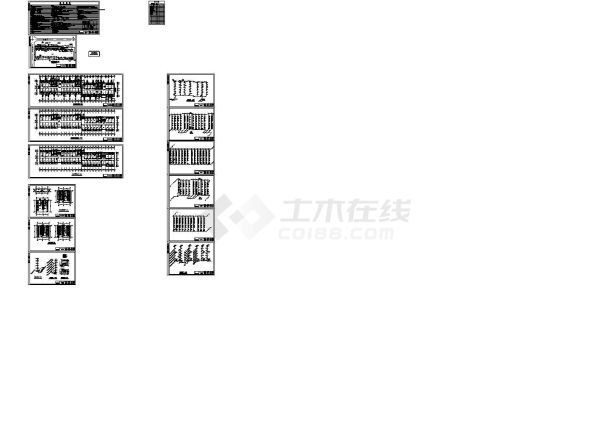 某9892平方米山东六层学院宿舍楼给排水施工cad图纸-图一