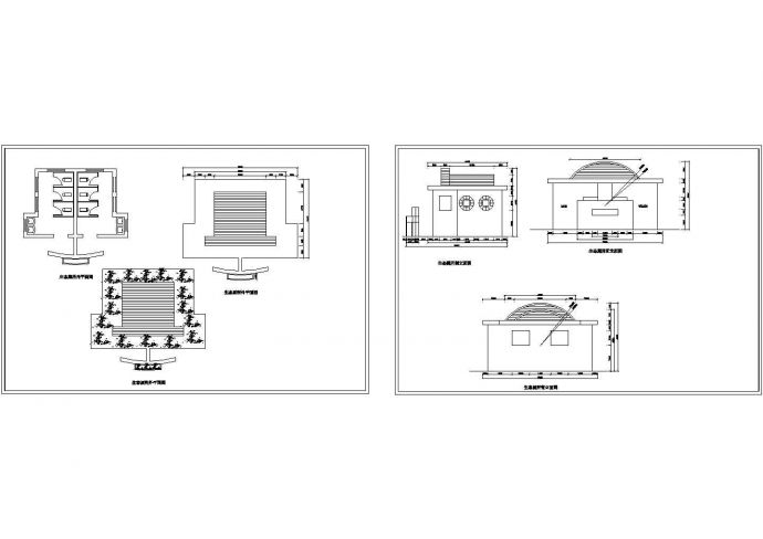 某生态厕所建筑设计CAD图纸_图1