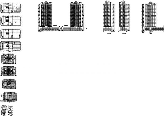某高层框架结构商住楼设计cad全套建筑施工图（甲级院设计）_图1