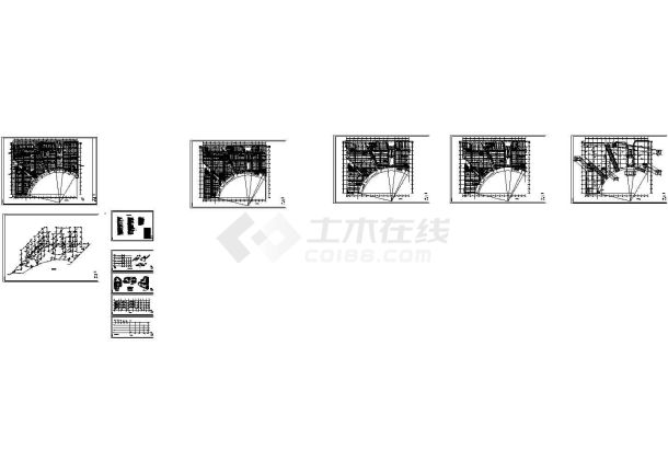 某财富中心A区四层楼给排水施工图-图一