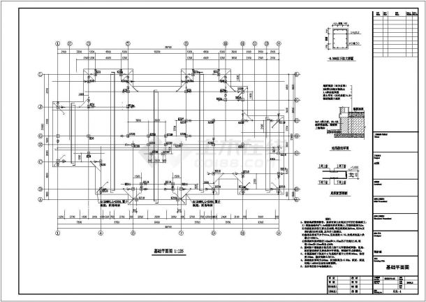 东莞某三层A2型轻钢别墅建筑结构设计全套cad施工图纸，共二十三张（标注详细）-图一