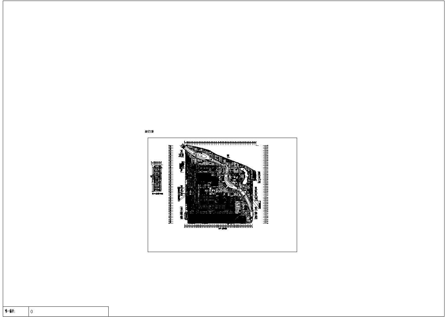 [江苏]大型广场地下室电气设计图一（地下一层部分，配电，弱电，接地等）