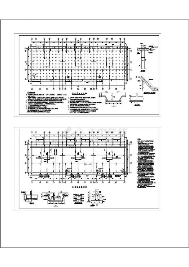 [河北]11层剪力墙住宅楼结构设计cad图(CFG桩)-图二