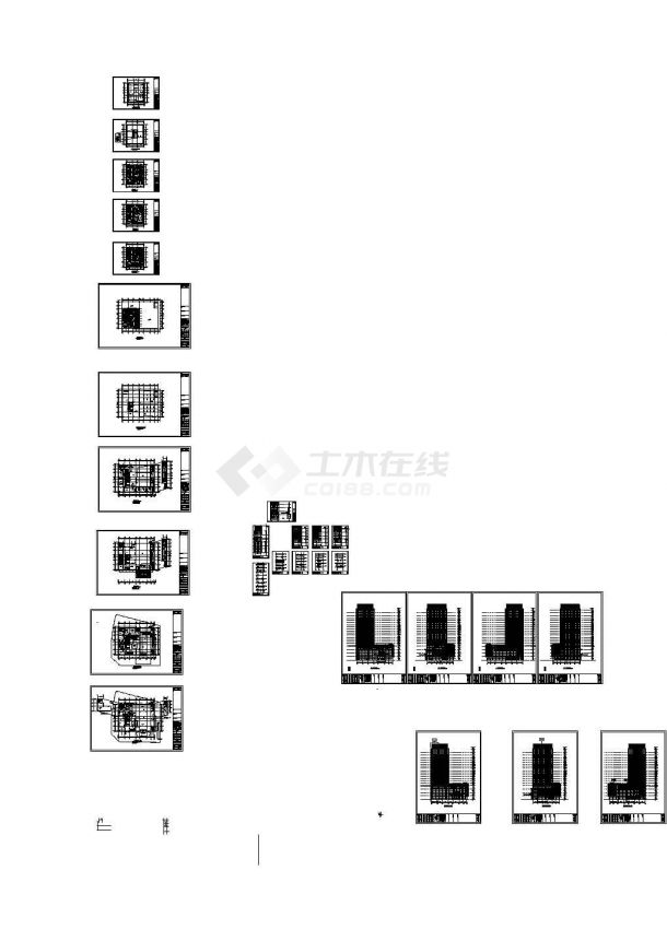 [重庆]某知名地产城市综合体高层酒店建筑CAD施工图-图二