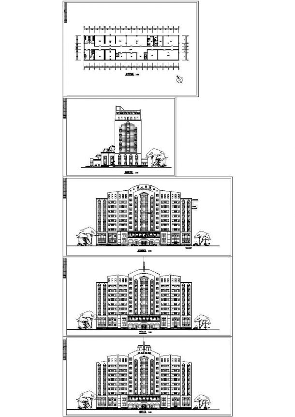 欧式风格某大酒店设计方案图（全套图纸）-图二