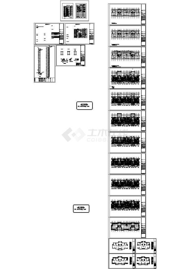 [济南]高层住宅小区暖通全套设计施工图，271张(13栋楼 30万平)-图一