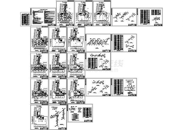 大型综合楼中央空调设计施工图（空气源热泵）-图二
