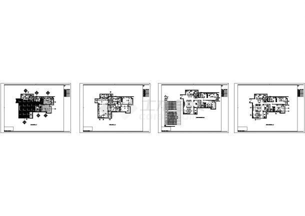 宿豫龙泰花园小区建筑施工设计cda图纸，共4张-图一