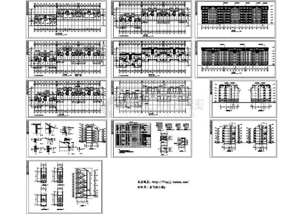 5177.5平米教工单元式五层住宅楼建施设计图（长73.07米宽18.8米）-图一