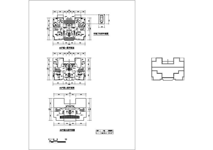 266平米3层经典住宅楼建筑设计CAD施工图_图1