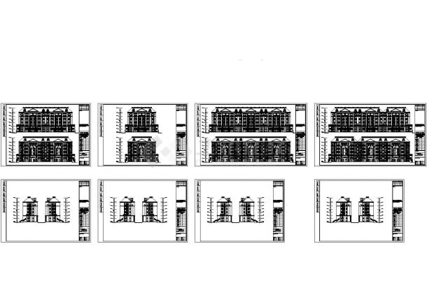 盛岸小区6层住宅楼全套建筑设计CAD施工图-图一