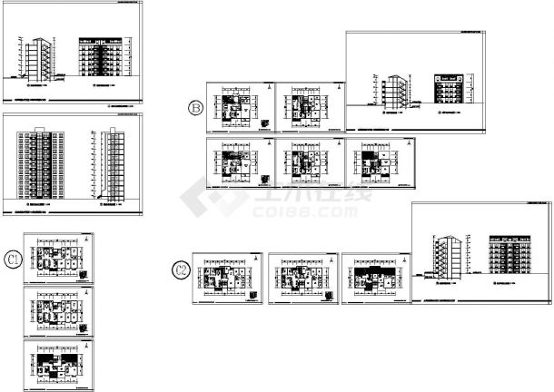 北京经济技术开发区24#地居住区规划建筑施工图-图二