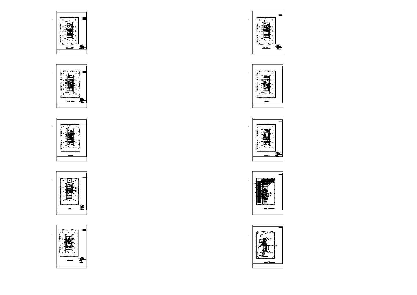 多层商务大厦全套电气设计施工图