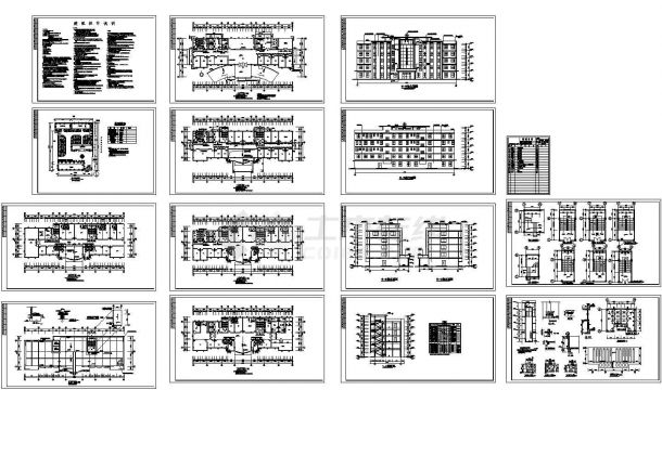 某市五层净峰医院综合楼（3407㎡）建筑方案设计cad全套图纸（含设计说明）-图二