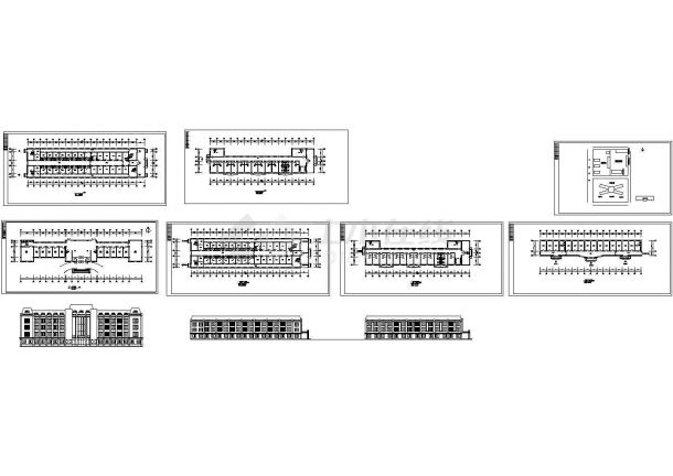 某市五层框架结构医院传染病房楼设计cad全套建筑方案图（甲级院设计）-图一