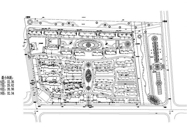 锦辰繁光小区总规划建筑设计CAD施工图-图一