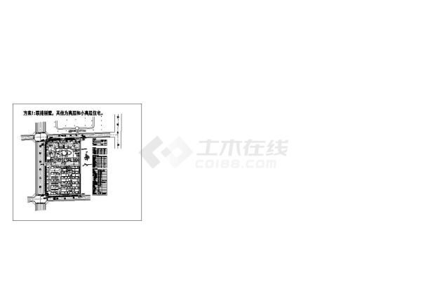 6.95万平米朗庭小区总规划建筑设计CAD施工图-图一