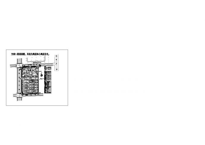 6.95万平米朗庭小区总规划建筑设计CAD施工图_图1