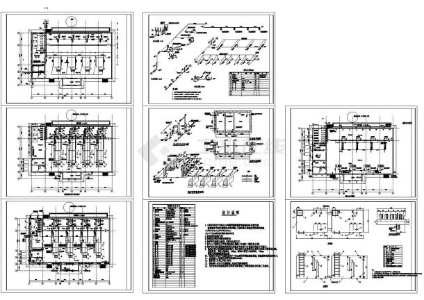 某锅炉房平面及剖面设计cad施工图-图一