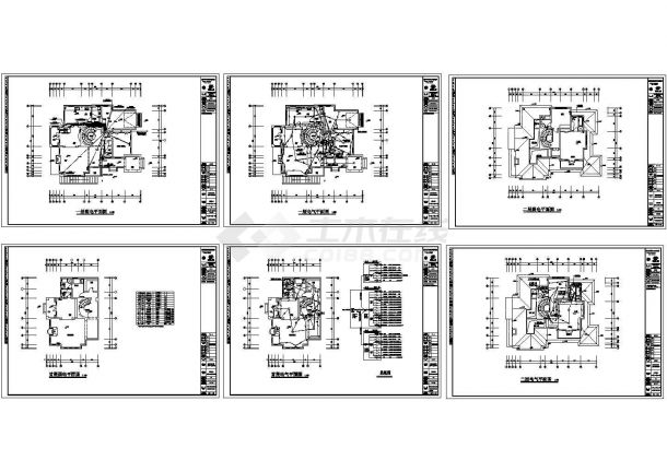 某10、12、14号住宅别墅全套电气图纸-图一