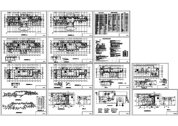 某市口腔医院空调设计全套设计cad施工图-图一