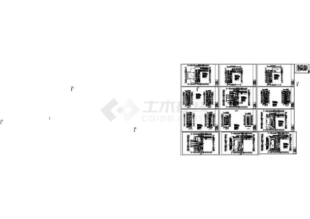 某高层办公楼空调风管设计cad全套施工图（标注详细，13图）-图一