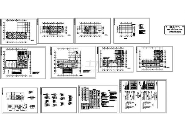 某7层办公楼全套电气施工图纸-图二