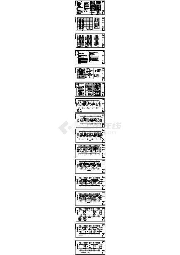 郑州某17层住宅楼电气cad施工图纸-图二