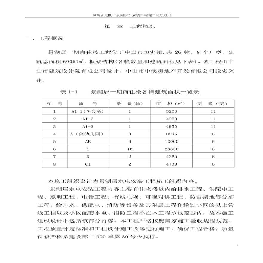 广东高层商住楼安装工程施工组织设计-图二