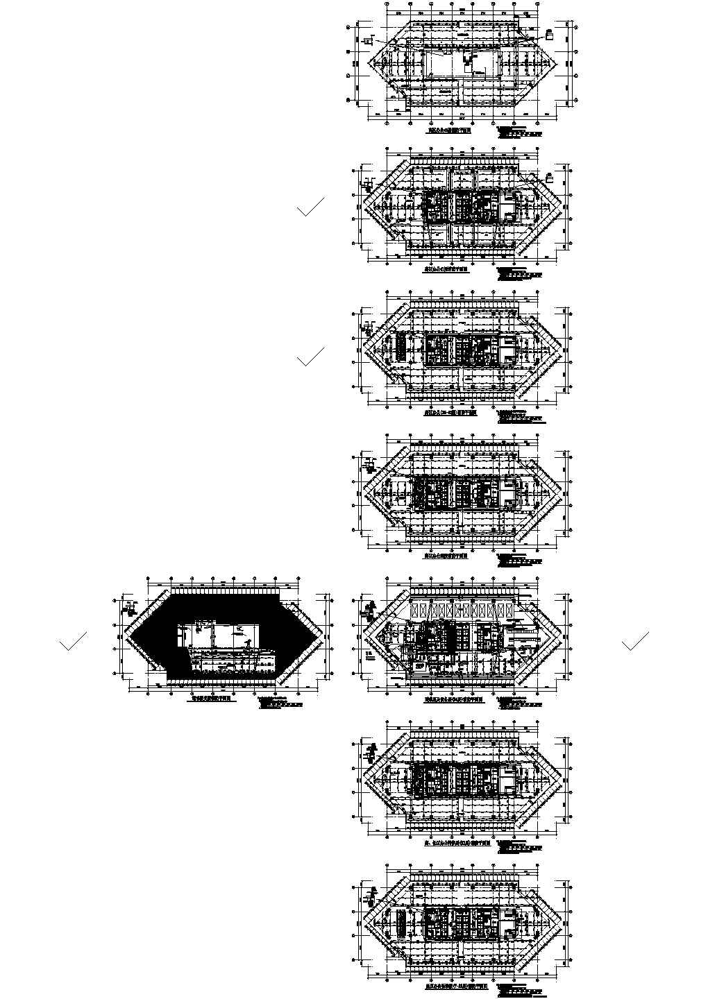 某科技大厦给排水全套施工CAD图纸设计，含消防给水工程设计说明