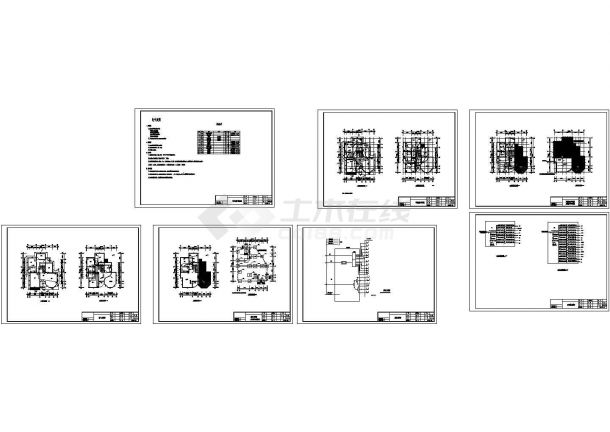 某三层别墅电气设计CAD施工图纸-图一