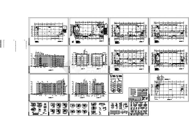 某五层文化宫建筑施工图，19张图纸-图一